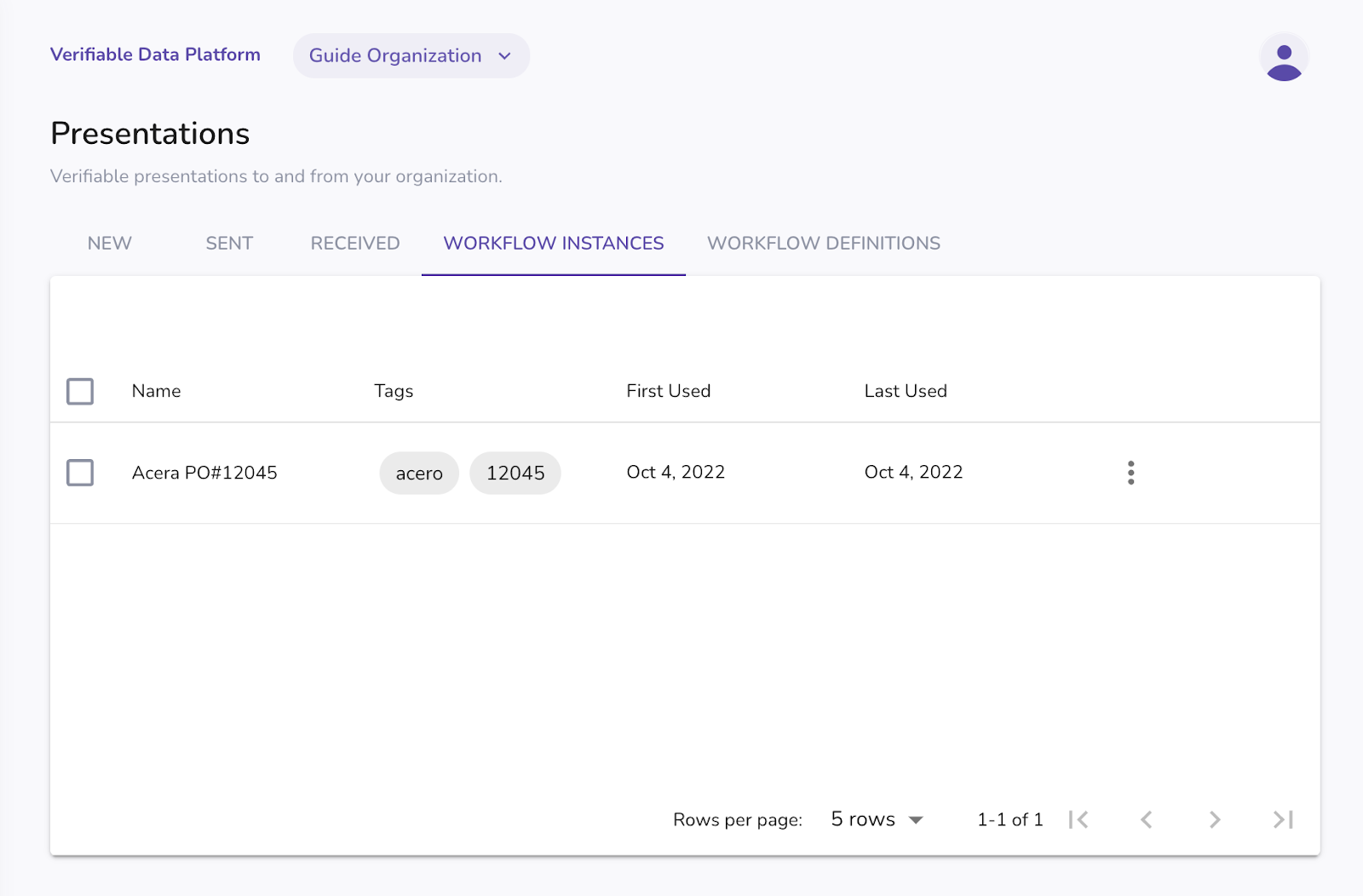 List workflow instances