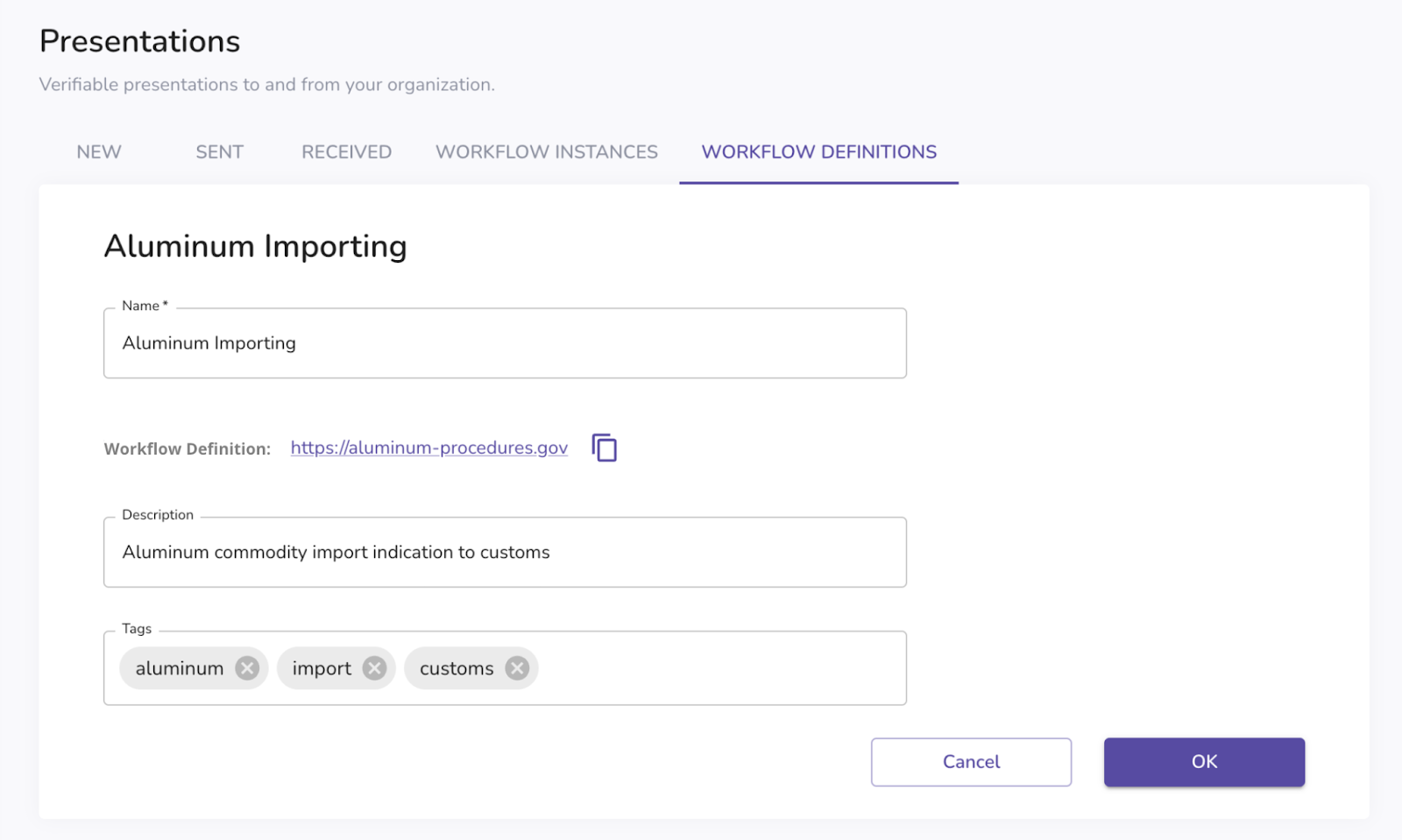 Edit a workflow definition